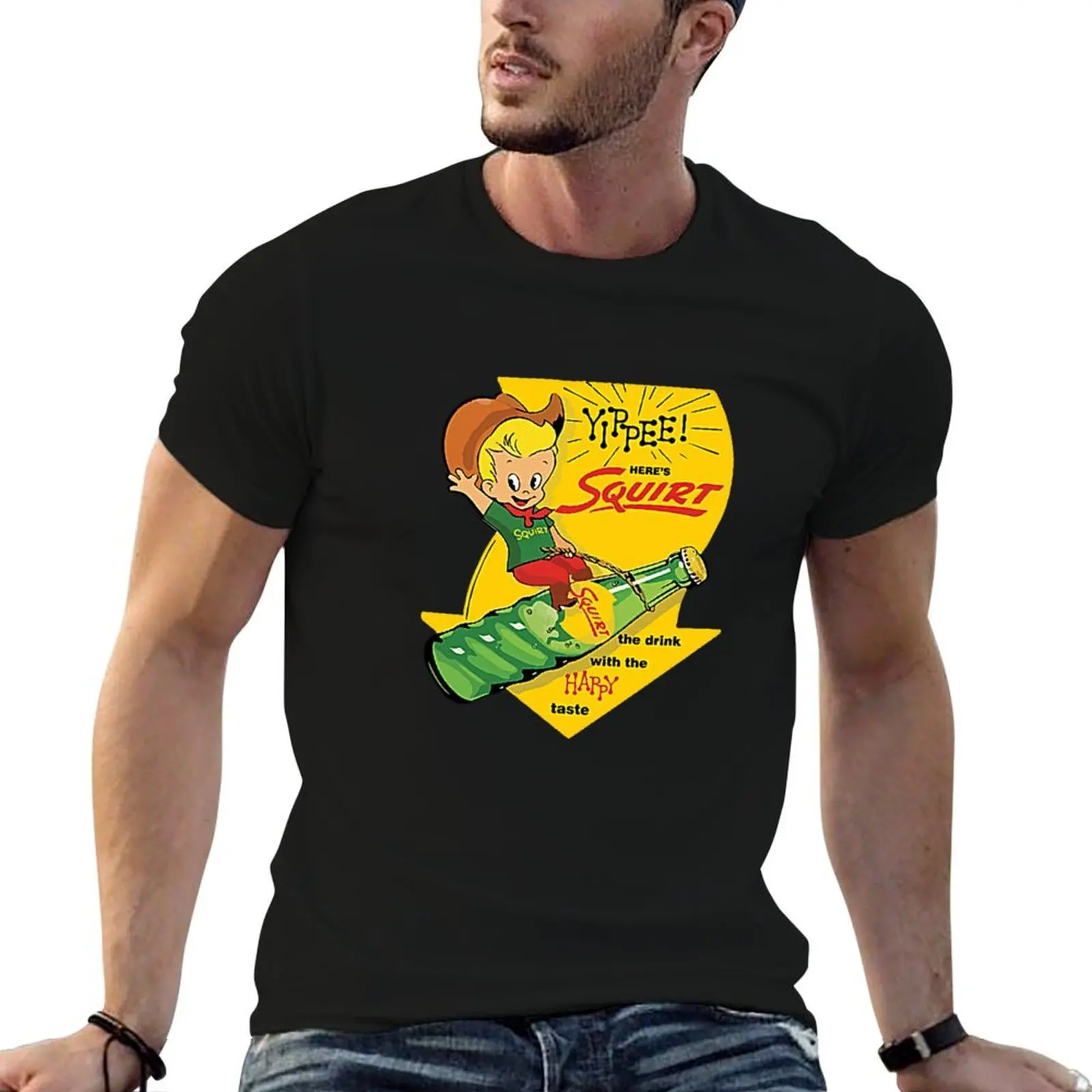 yippee!-squirt-happy T-Shirt graphic shirts oversized mens big and tall t shirts