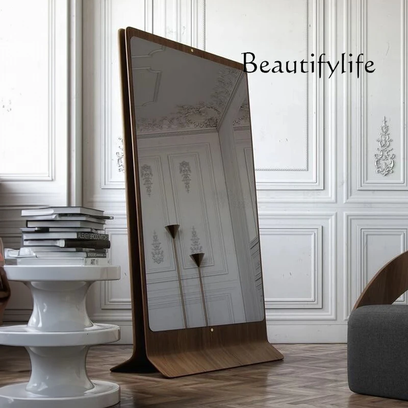Light luxury decorative painting mirror hidden full-length mirror full body high-end cloakroom fitting floor