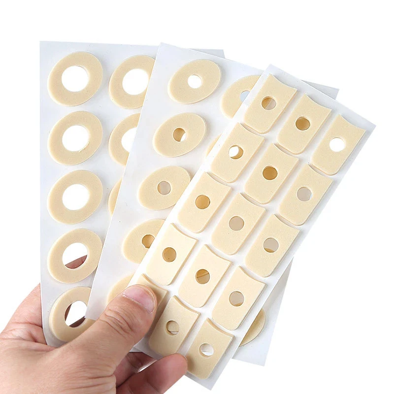 1/2/3Sheet Toe And Foot Protectors Pads Corns Callus Feet Sore Shoes Sticker Self Adhesive Cushions Soft Heel Foam Foot Pad