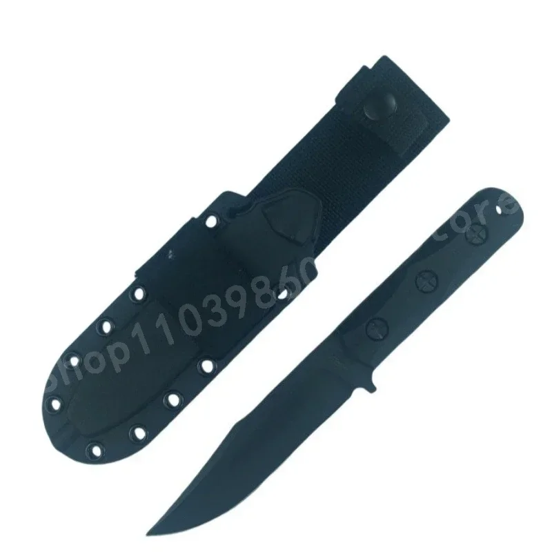 KB EK50 سكين مستقيم متعدد الأغراض 8Cr13Mov شفرة ألياف النايلون مقبض مقاومة للصلابة بقاء المحمولة سكين الدفاع عن النفس