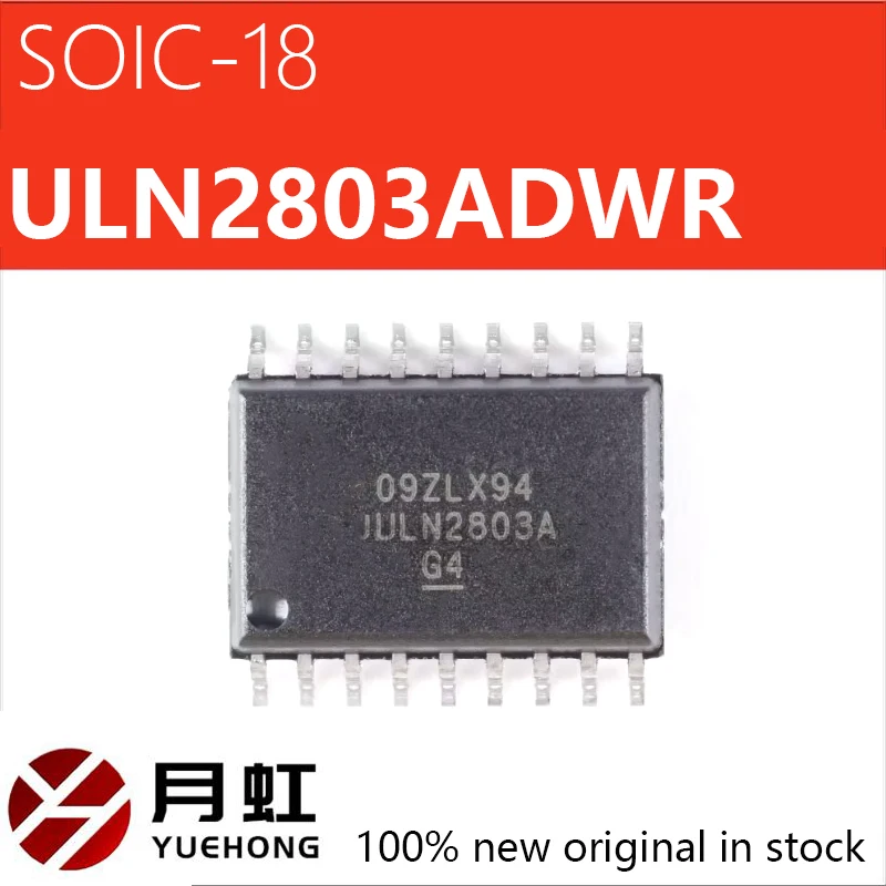 

5/10/20pcs Authentic ULN2803ADWR ULN2803A SOIC-18 8-channel Darlington transistor array