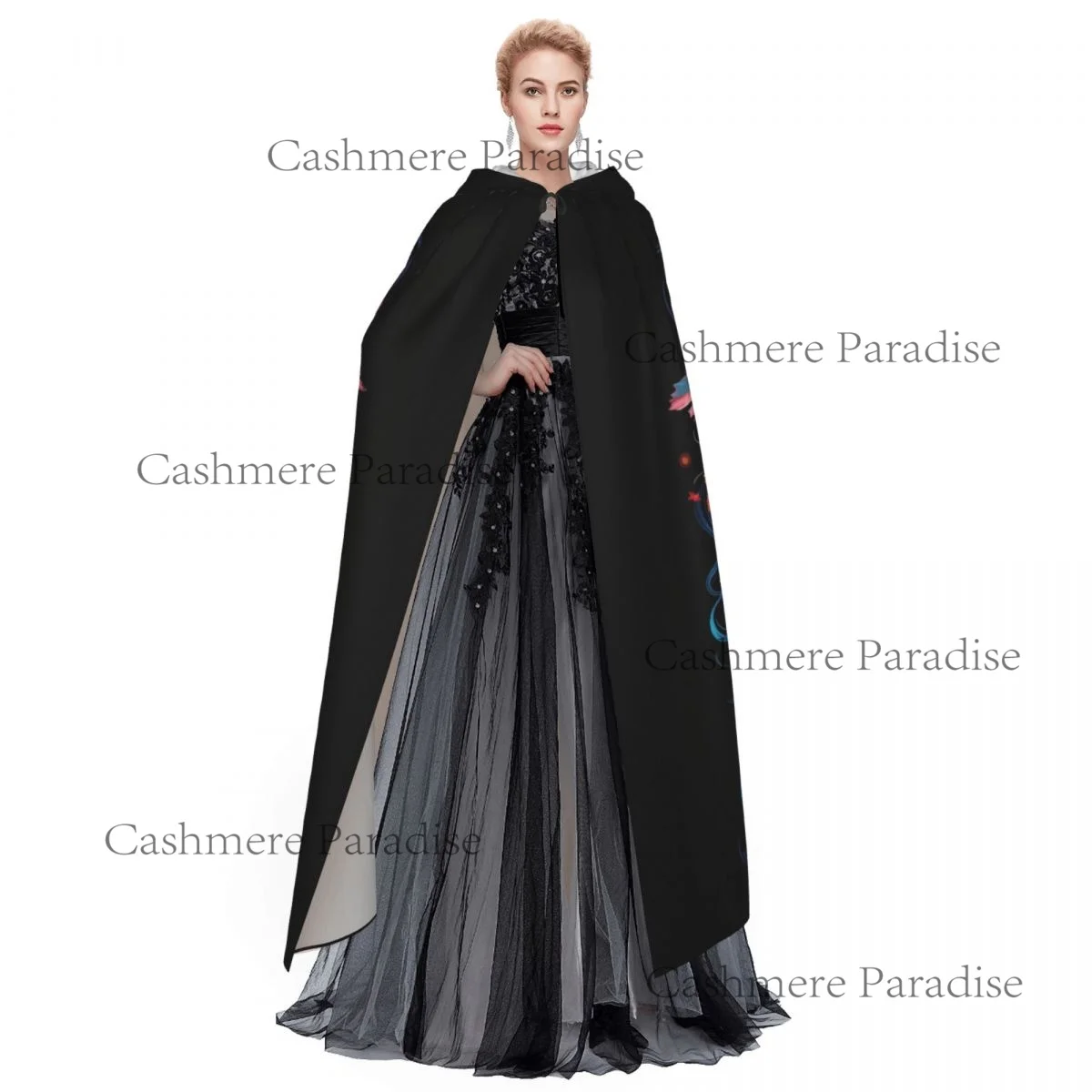 قناع مكسيكي للكبار عباءة بغطاء للرأس من القرون الوسطى زي ساحرة ويكا قزم بوريم كرنفال #4