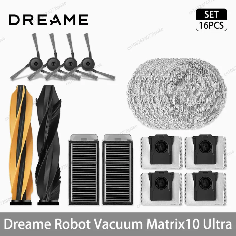Dreame Matrix10 Ultra Robotstofzuiger Vervanging Accessoires Hoofdzijborstel Hepa Filter Mop Doek Stofzak Onderdelen Reserve