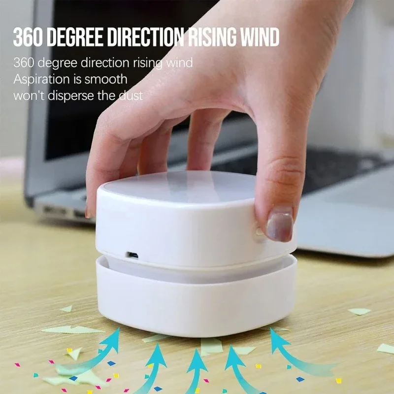 Desktop Vacuum Cleaner Portable Wireless Mini Vacuum Cleaner Office Desk Dust Rechargeable Home Table Sweeper Desktop Cleaner