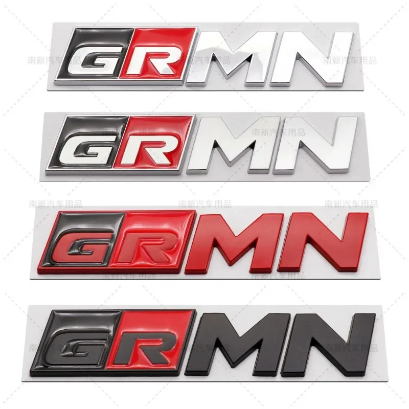 3D Metal GR Esporte MN Logo Etiqueta Do Carro, Emblema Traseiro Tronco, Auto Acessórios, Decalques Emblema para Toyota C-HR RAV4 Avensis Prado Prius