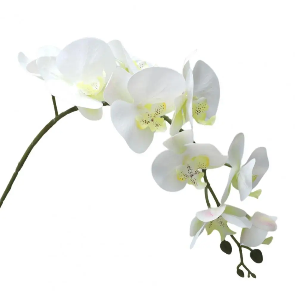 

Artificial Flower Eco-friendly Simulation Flower Lightweight Decorate Beautiful 9-Heads Artificial Butterfly Orchid