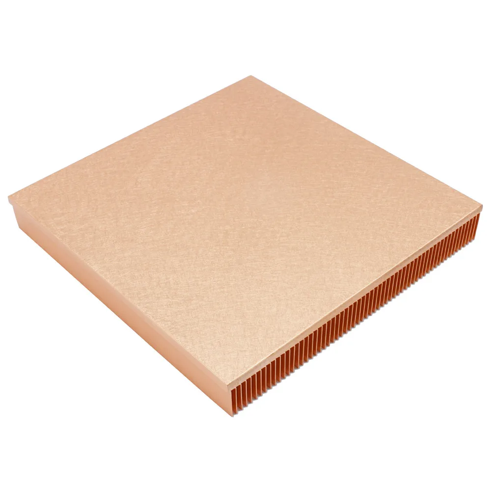 150x150x20mm Pure Copper Heatsink Large Radiator Skiving Fin Heat Sink for Electronic Chip LED Cooling Heat Dissipation