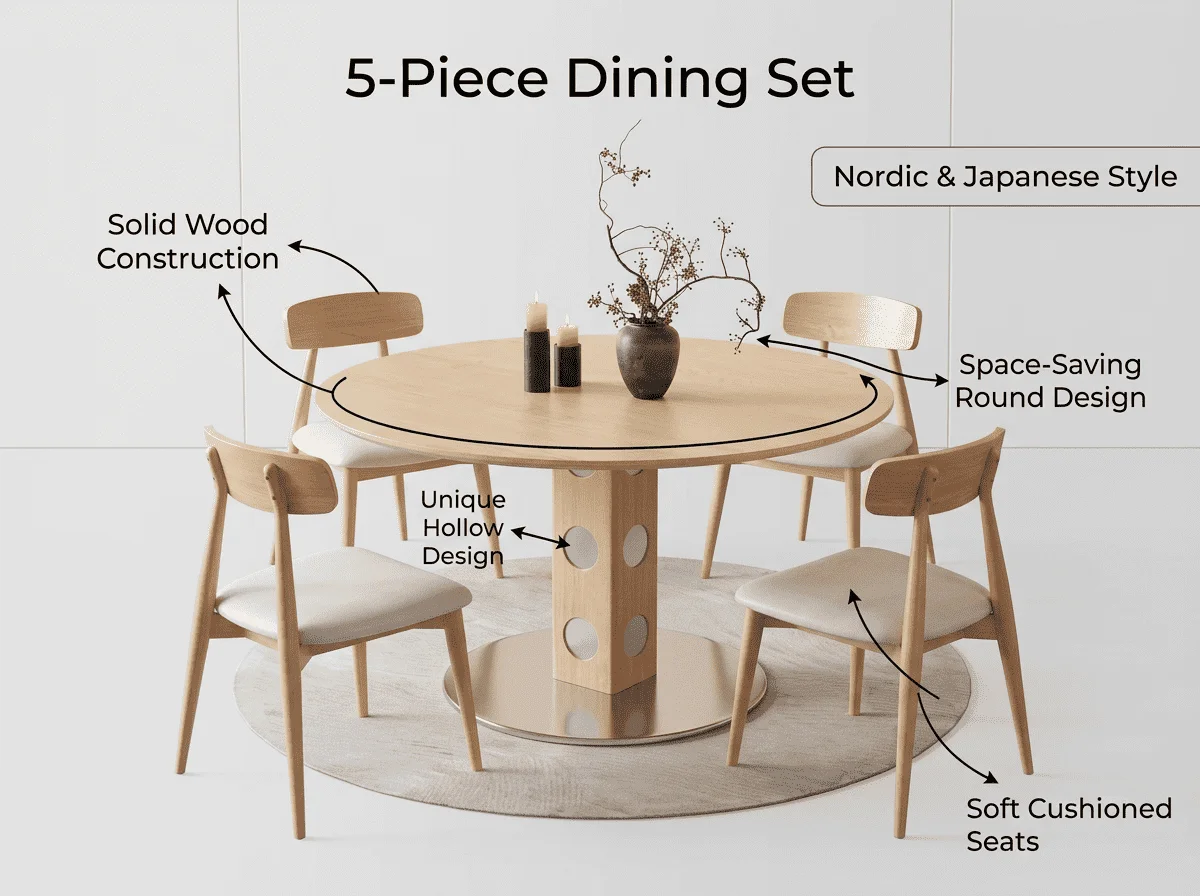 #Small-sized French Retro Vintage Style Slate Rock Slab Dining Table Burger Table Home Furniture