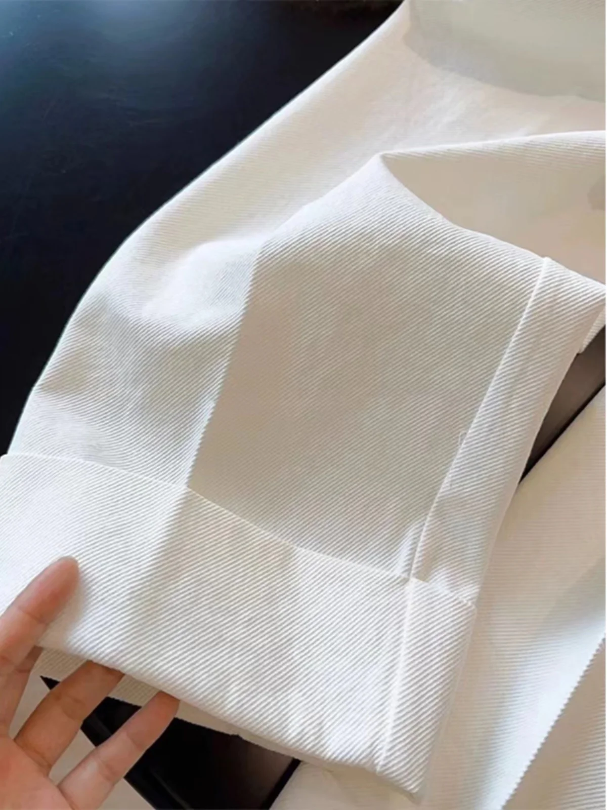 ハイウエスト ワイドレッグ スーツパンツ レディース 夏 小さいサイズ ゆったり 着痩せ ドレープ ストレート カジュアル ロングパンツ 多用途 ホワイト