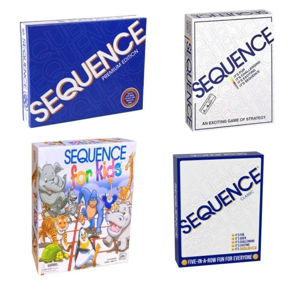 Sequence Game All English Series Puzzle Fantasy Gobang Board Game Party Game Cards