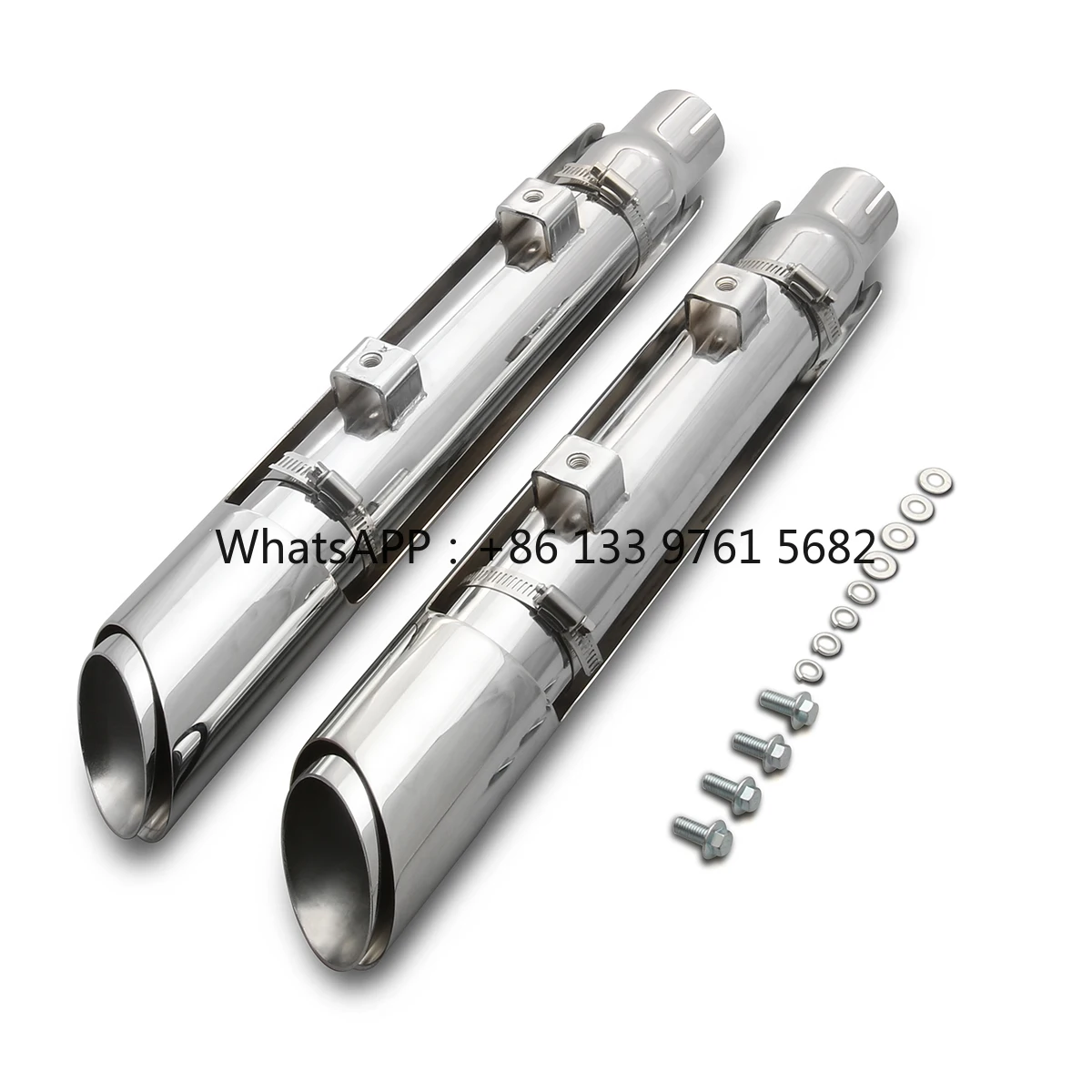 عرض ساخن لعام 2025 كاتم صوت عادم كروم للدراجات النارية لهارلي XL 1200X ثمانية وأربعون أنابيب قصيرة للرصاص سبورتستر حديد منخفض للغاية 2014