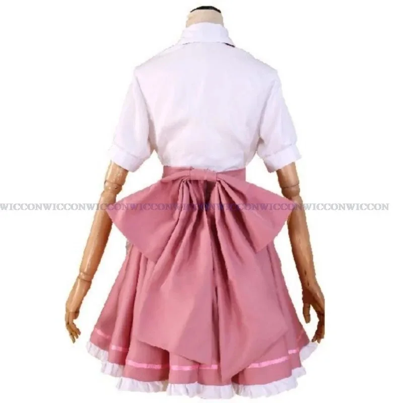 

ss13Anime Chobits Косплей Костюм Чи Парик Розовое Платье Горничной Лолита Аксессуары Женский Сексуальный Каваи Хэллоуин Костюм Для Дня Рождения