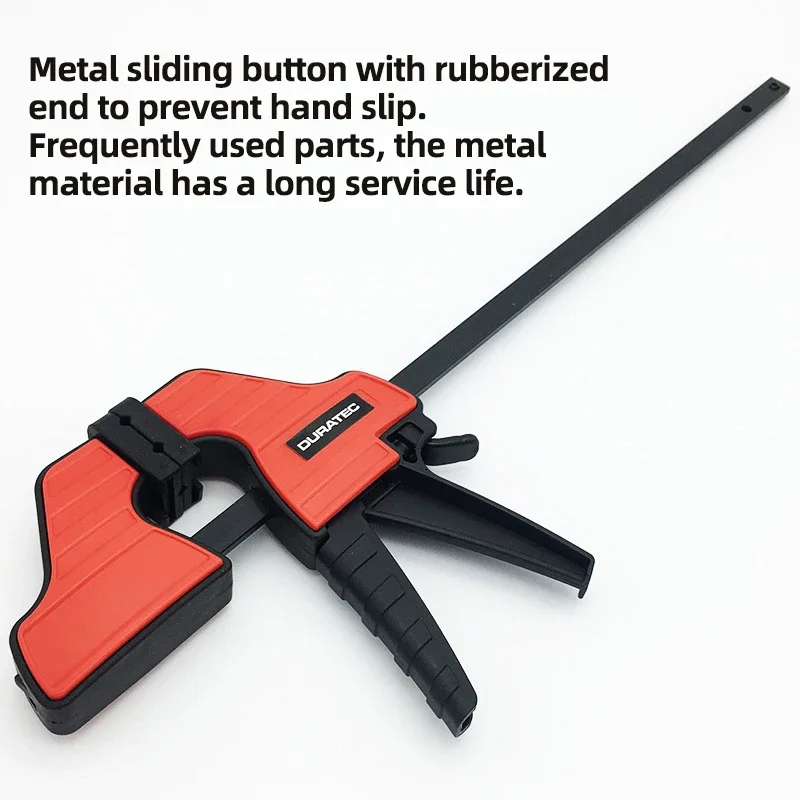 Wood Working F Clamp Clip Quick Ratchet Clamps One-Handed Heavy Duty Carpentry Hand Vise Tools Bar Clamp 4 6 12 18 24 Inch