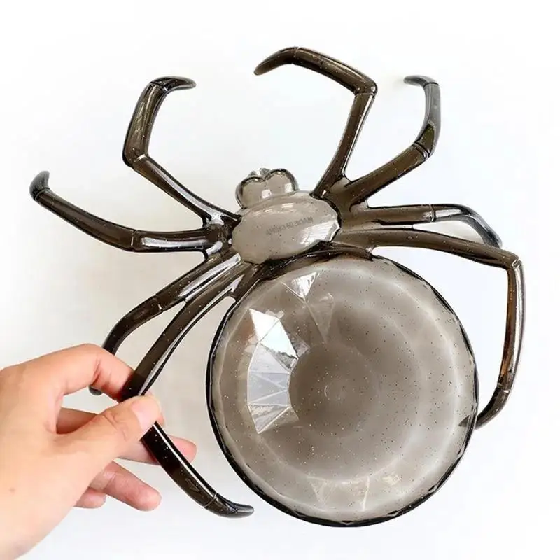 Halloween Spider Shape Fruit Candy Bowl Multicolor Snack Tray Storage Container Bar Table Home Festival Party Decoration Prop