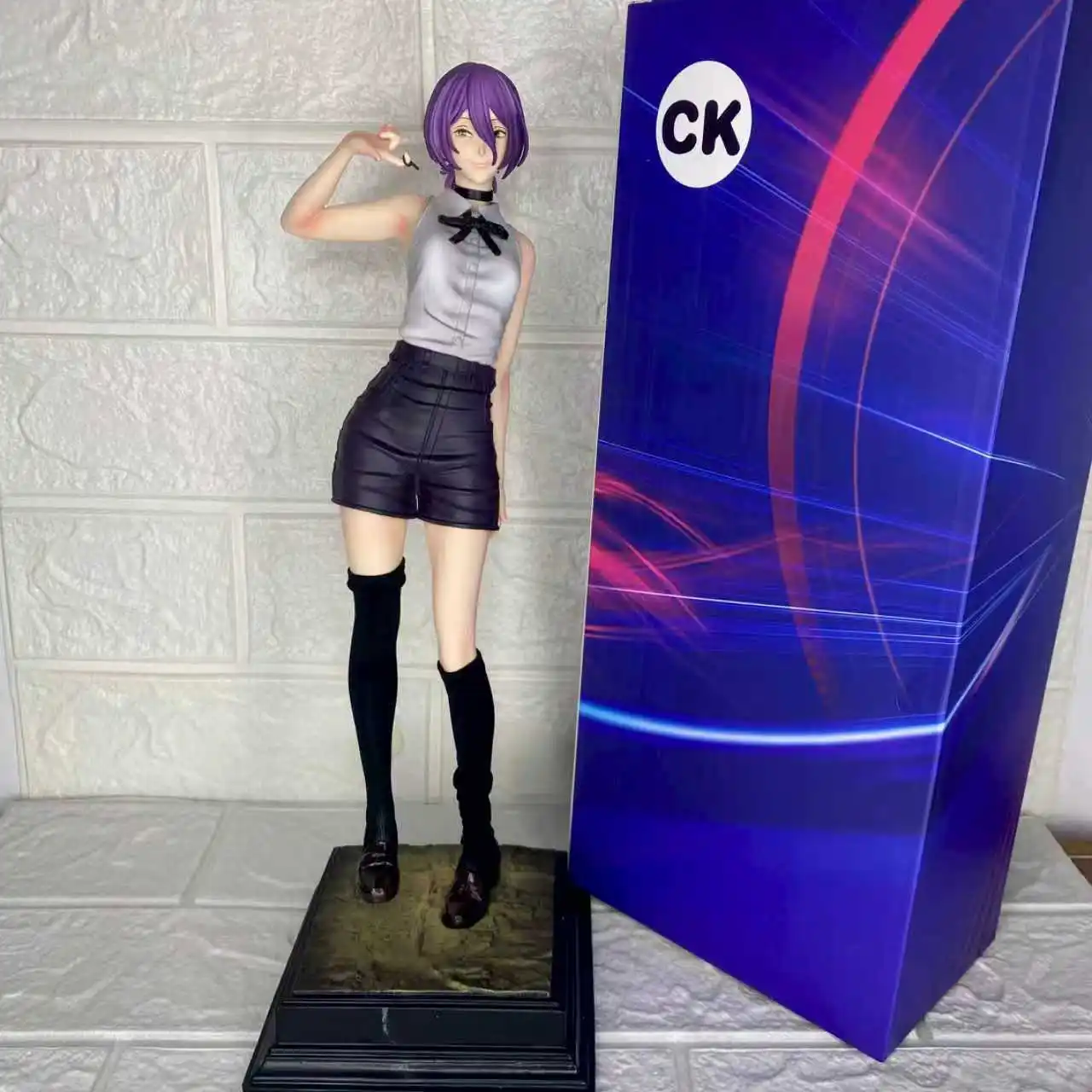 Adornos de chica diablo de Anime, motosierra, Leiseboum, decoraciones potentes y silenciosas para el jardín del hogar