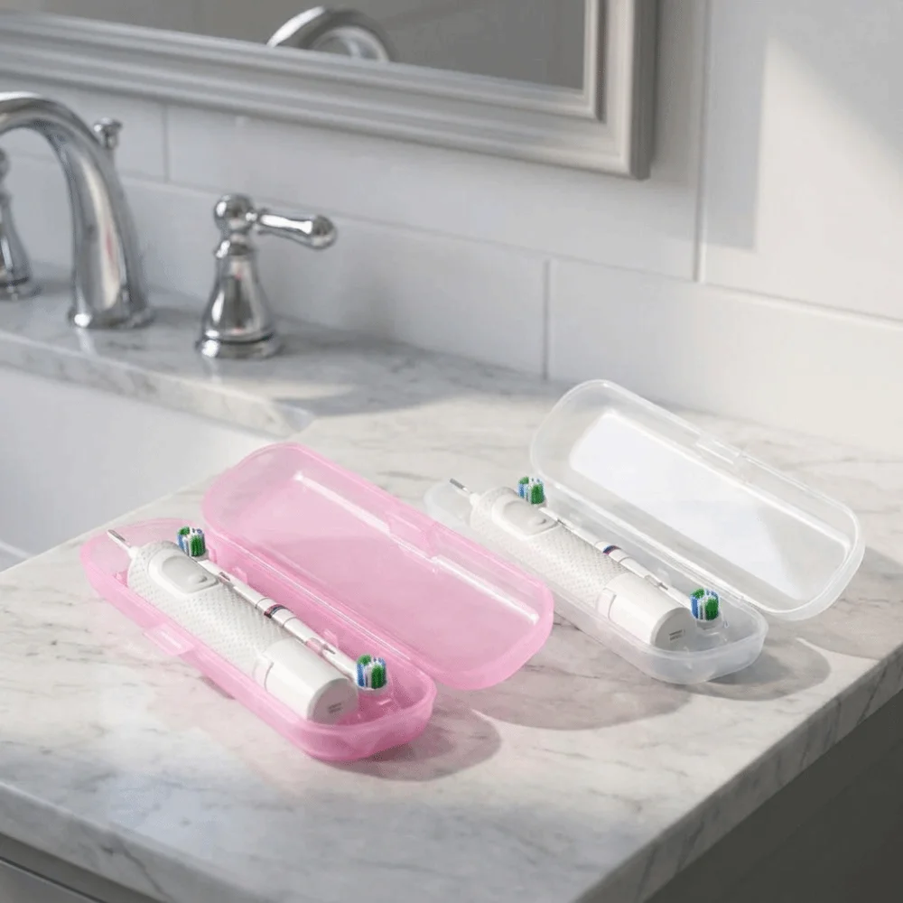 Plastic Electric Toothbrush Case Dust-proof Moisture-proof Toothbrush Storage Box Lightweight Toothbrush Protective Cover view 2