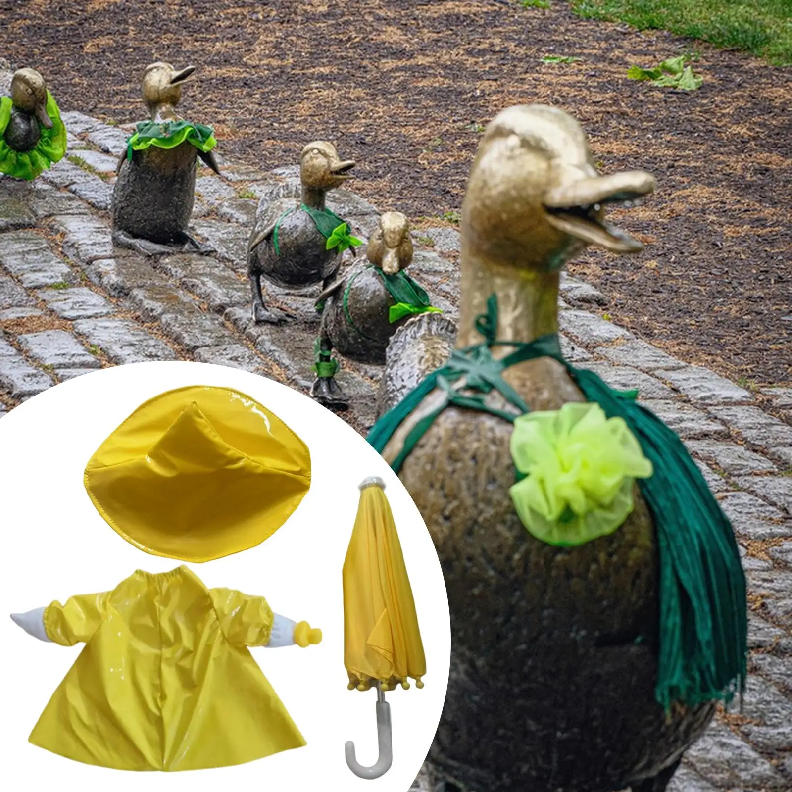 

Lawn Goose Outfit Goose Statue Clothes for 23" Statue Goose Figurine Outfit Lovely Apparel for Lawn Balcony Garden Outside