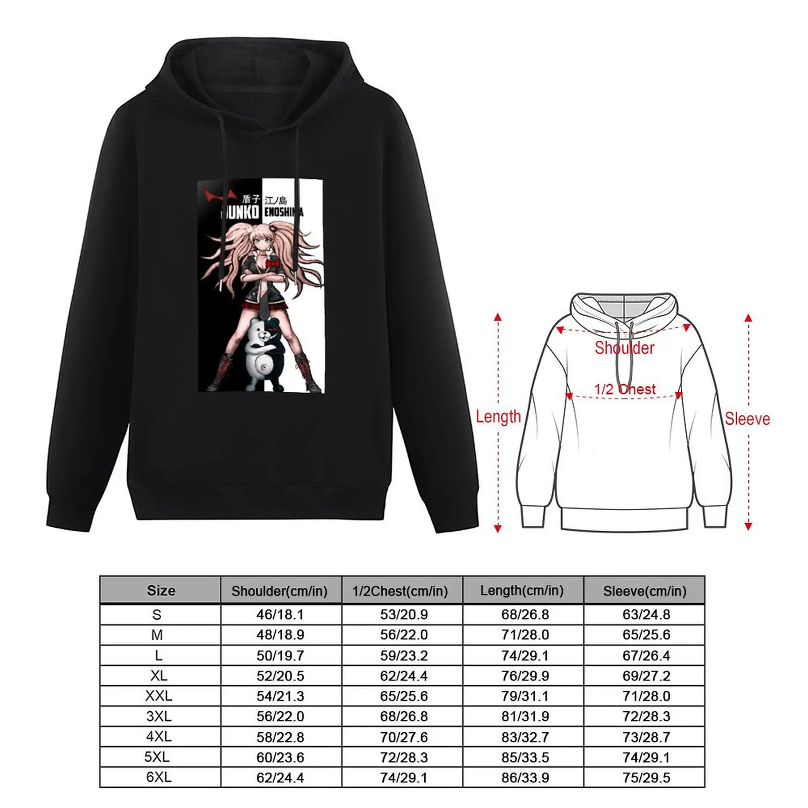 Junko Enoshima Pullover Hoodie korean autumn clothes men's clothes mens clothes tracksuits