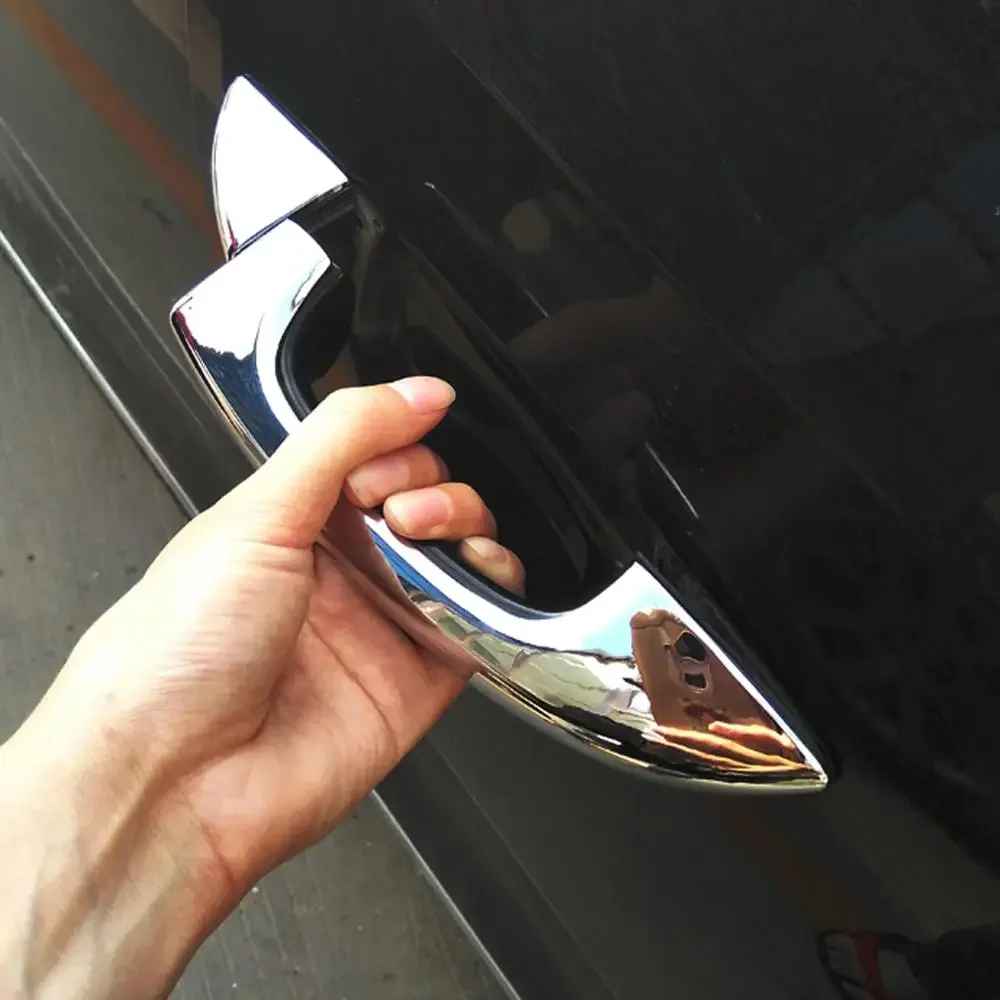 

For Volkswagen Scirocco Third generation 2008-2018 car 2 door handle BOWL CUP cover,chrome silver cover trim
