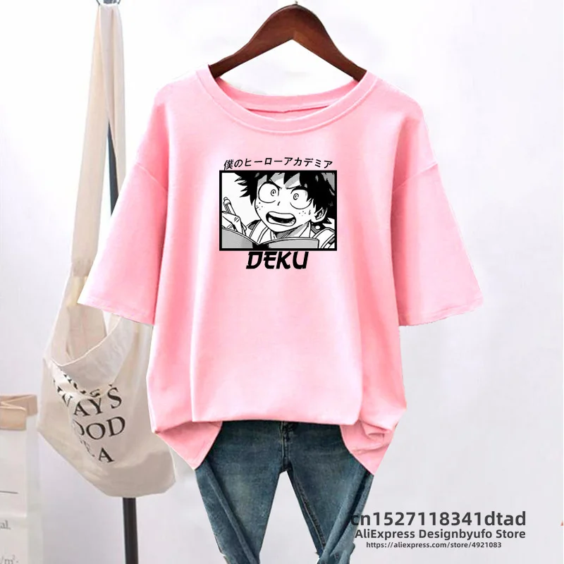 Anime Midoriya Izuku Deku T Shirt My Hero Academia T-shirt Women Men  Summer Fashion Boku No Hero Academia Graphic Tees