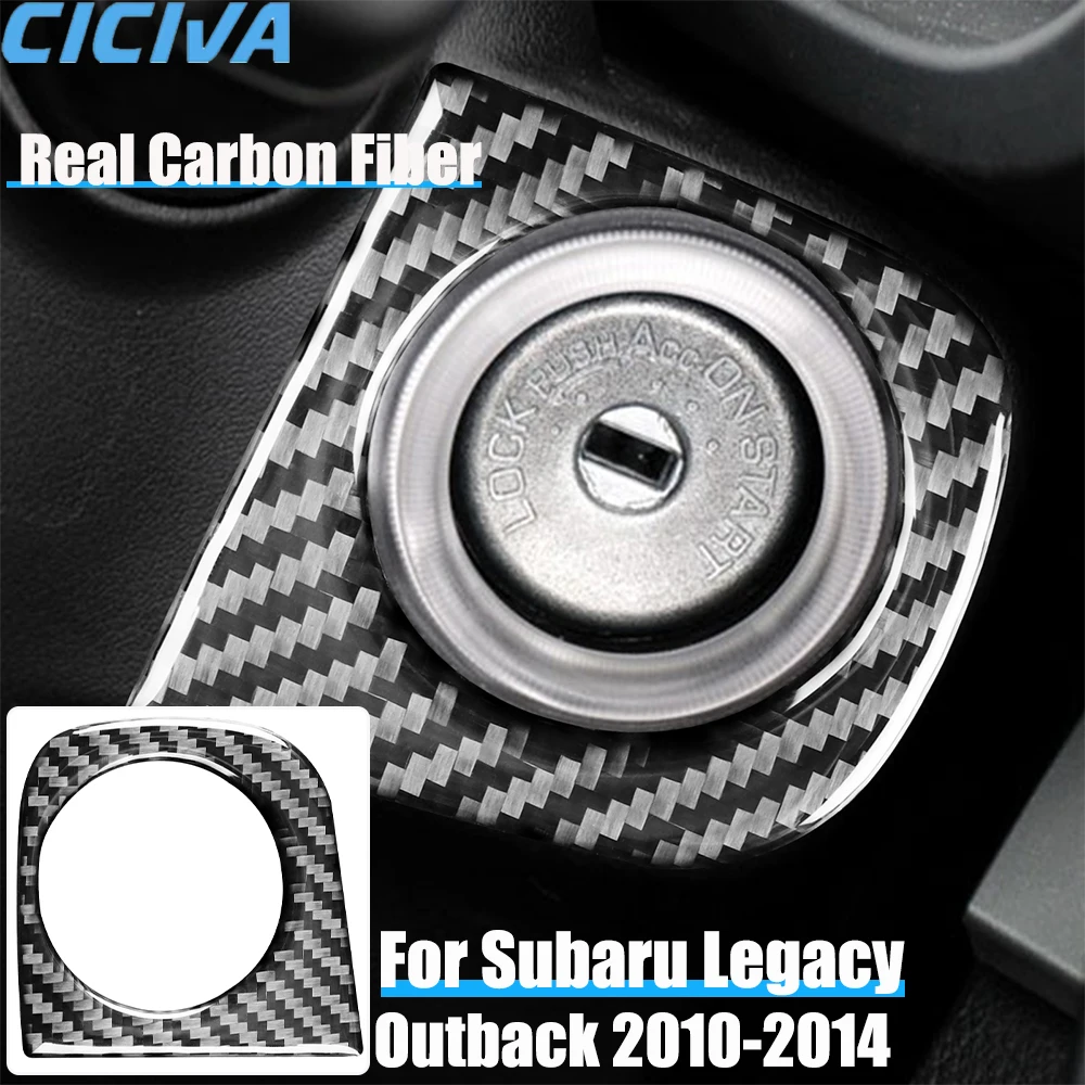 

Real Carbon Fiber Car Accessories Key Hole Engine Start Cover Soft Sticker For Subaru Legacy/Outback 2010 2011 2012 2013 2014