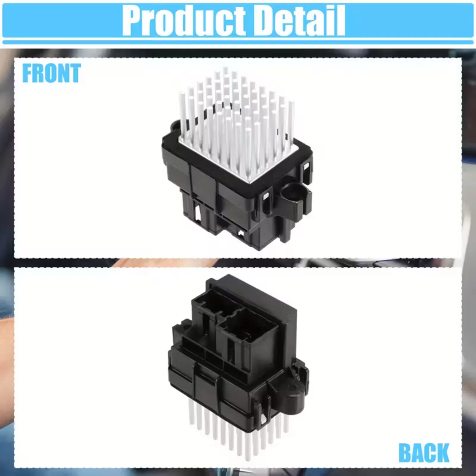 

1PC For Vauxhall Astra J Insignia Heater Blower Motor Fan Resistor Rheostat 13503201 Wear Resistant Heater Blower Motor