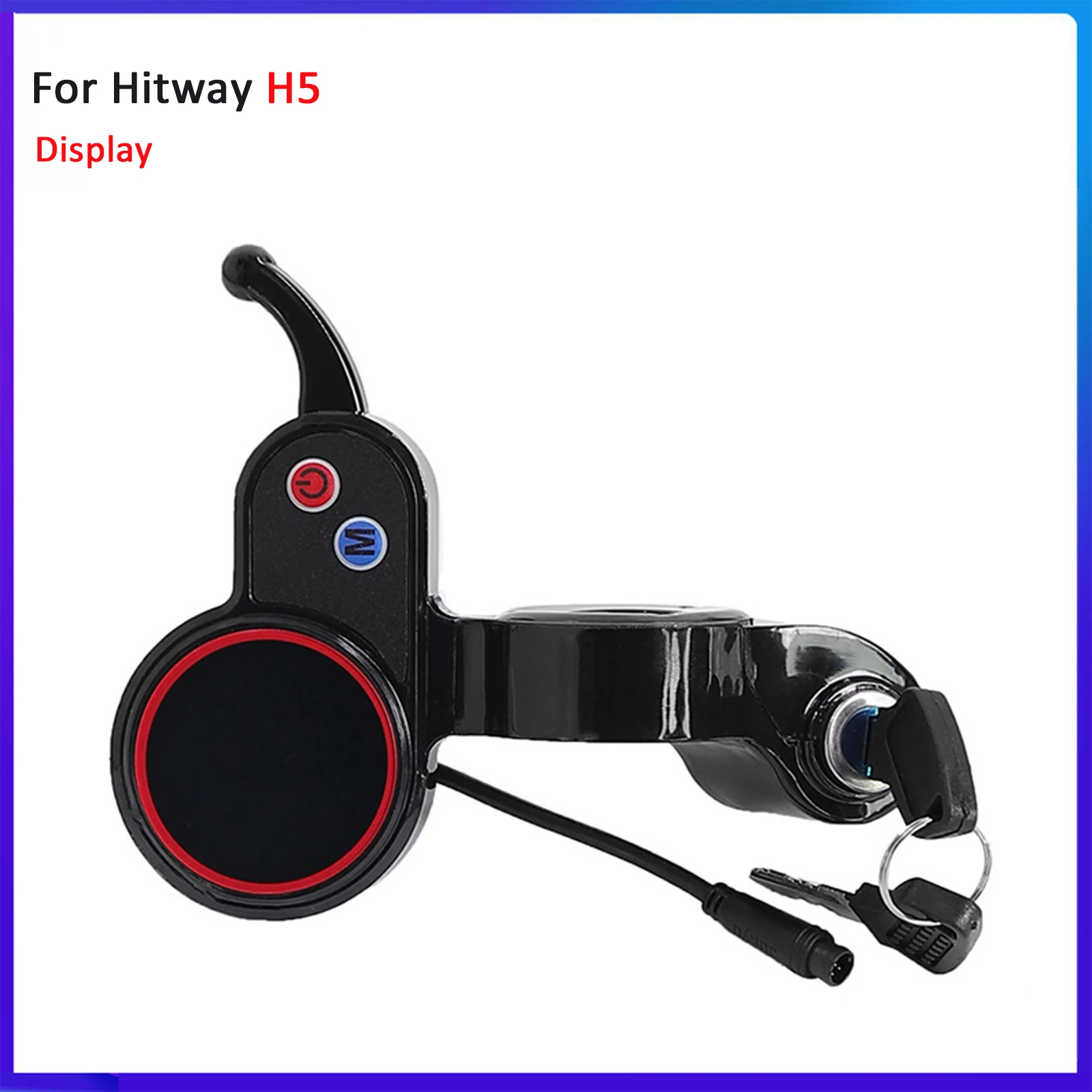 

6-Pin LCD Display for Hitway H5 Kickscooter: Locking Instrument Accessories, Electric Scooter Dashboard Part