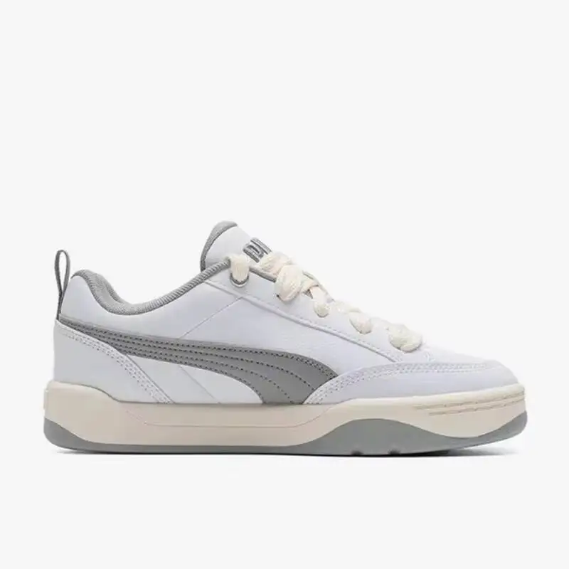 PUMA Unisex Retro Color Block Low Cut Casual Shoes Mixed Leather Gum Sole Couple Skate Trainers 395084-01