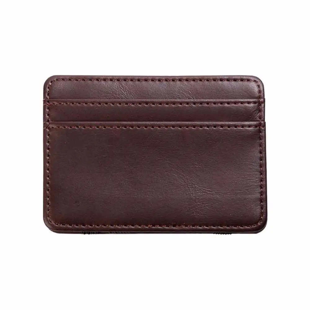 

Magic Fashion High Quality Credit Card Men Ultra thin Cash Holder Money Pouch Leather Wallet Purse