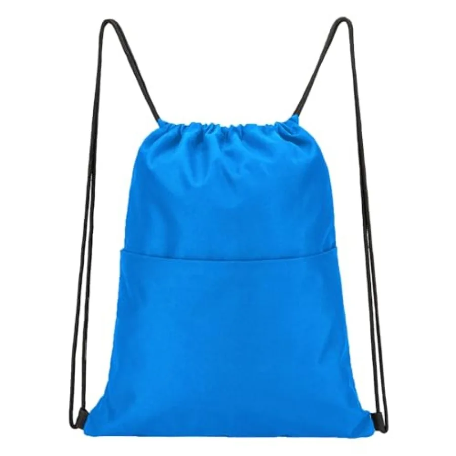 

Vorspack Drawstring Backpack Water Resistant String Bag Sports Sackpack Gym Sack with Side Pocket for Men Women