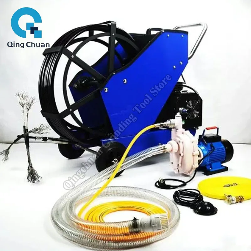 Машина для очистки масляных воздуховодов Коммерческий отель Промышленное тяжелое загрязнение масла Износостойкое чистящее оборудование от морщин