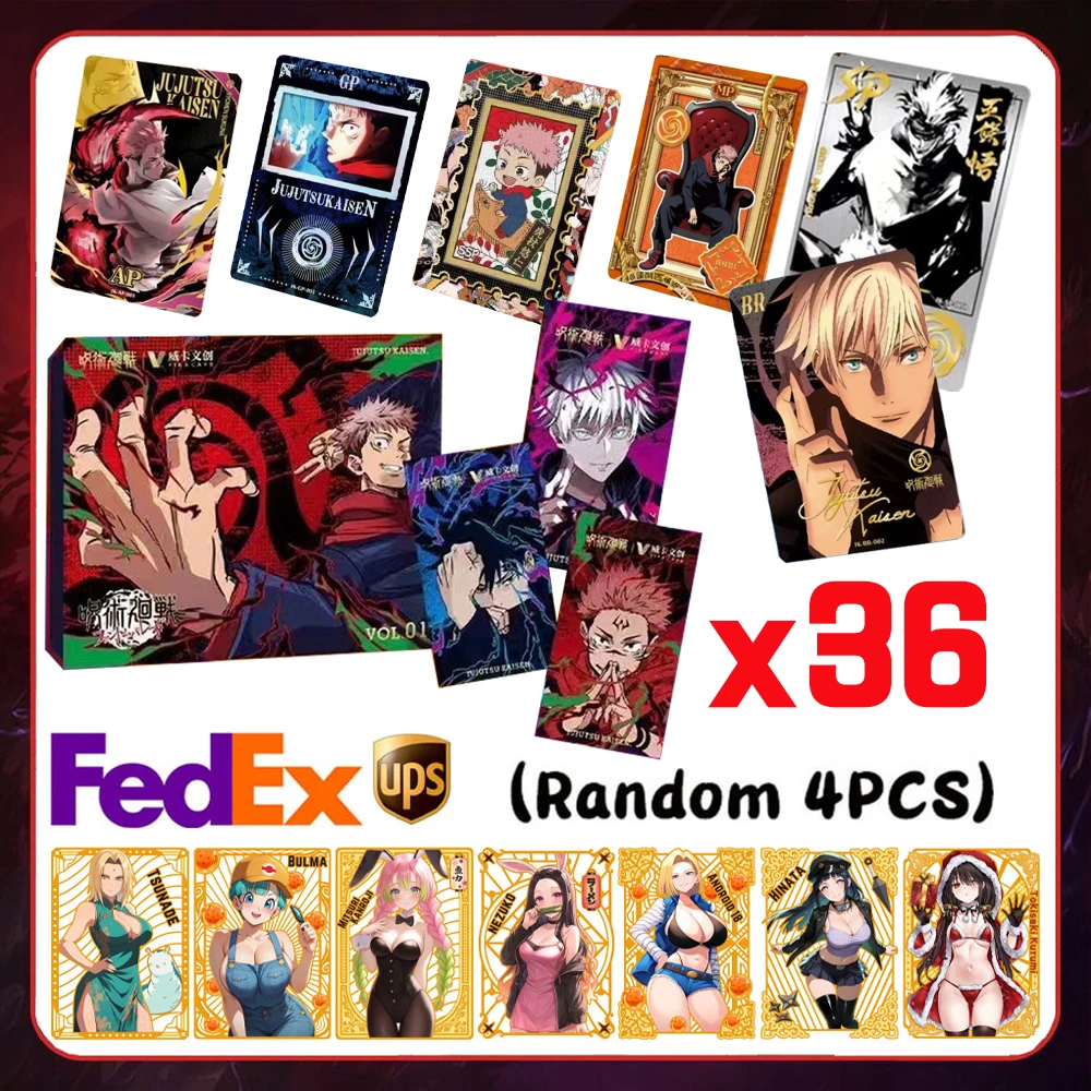 Cartes de collection Jujutsu Kaimmense pour enfants, Booster Box, Rare SSS, LPR, SXR, Anime Rick Doujin, Jouets et loisirs, Cadeau, Vente en gros, Nouveau