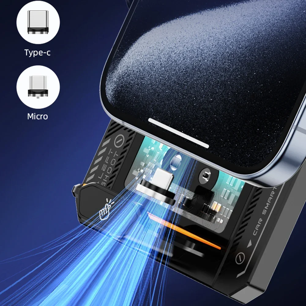 iPhone Samsung Mounts For Xiaomi 15W/66W Charging Car Automatic Clamping Phone Smart Sensing Wireless Holder Charger Mounts Fast - Image 4