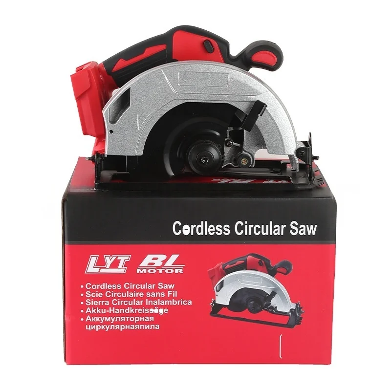 7-inch Cordless Circular Saw 5000rpm Brushless Woodworking Saw 45-degree Cutting Angle Adjustment For milwaukee 18V Battery