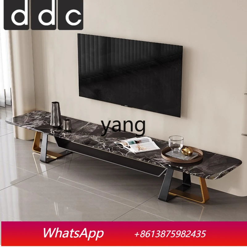 

Минималистичный роскошный каменный журнальный столик LMM и тумба под телевизор: комплект мебели для небольшой квартиры, простой современный стиль для гостиной