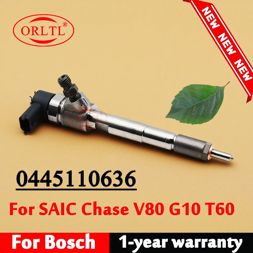 

ORLTL 0445110636 Diesel Common Rail Injector 0 445 110 636 Nozzle 0445 110 636 For SAIC Chase V80 G10 T60 0445110635