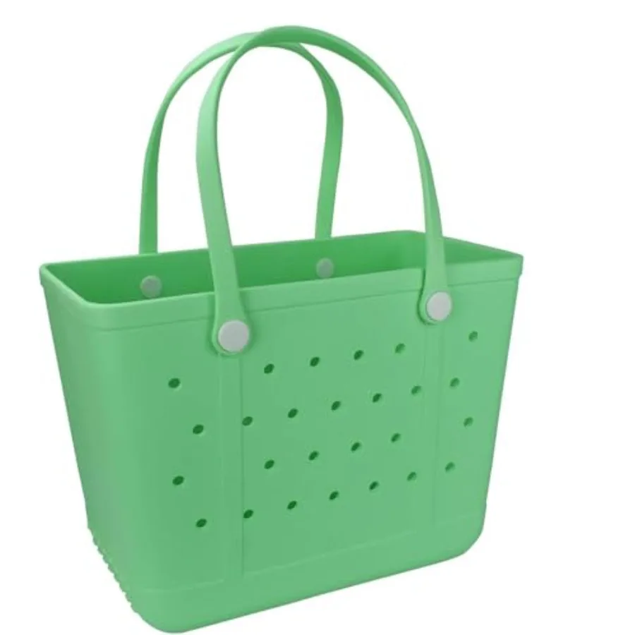 Lightweight Extra large Rubber Beach Bag Small mini Tote Bag for Gym Waterproof medium Open Handbag for Pool Sports