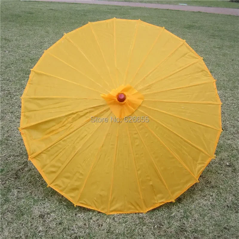 Chinesischer Farbiger Stoff-Regenschirm Weiß-Rosa Sonnenschirme Traditioneller Chinesischer Tanz-Farbschirm Japanische Seiden-Requisiten – Detail 36