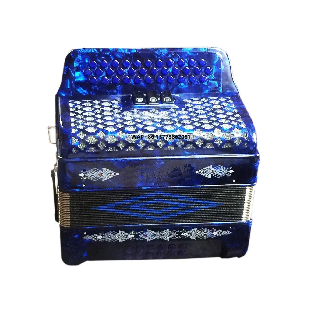 34-Button 12-Bass Accordion JB3412B Wood Material Diatonic 3 Registers Cheap Price
