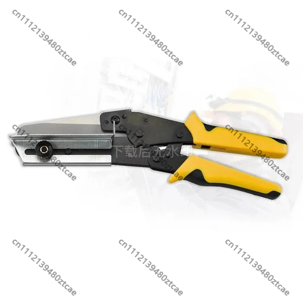 PVC Wire Slot Cutting Pliers, 45/90 Degree Angle Cutting Hand Tool, 280MM Length Manual Cutter for Engineering Construction
