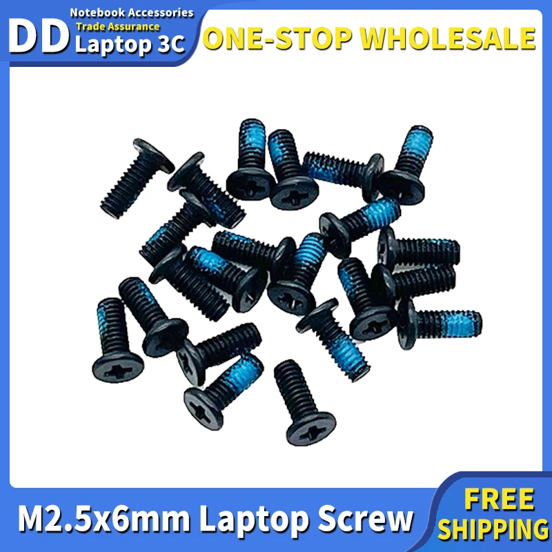 10-200pcs M2.5x6mm Laptop Bottom Case Screws For DELL Lenovo Acer Asus Notebook Bottom Screw Series