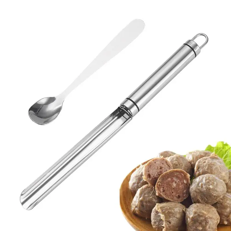 Kitchen Stick Meatball Makers Fish Balls Kitchen Cooking Tools With Spoon DIY Meatball Making Meat Baller Spoon Artifact DIY