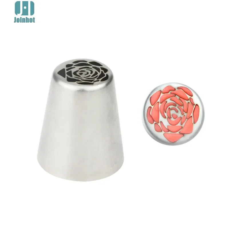 2 pc  rose flower Icing Piping Tips Special Russian Nozzle Cupcake Cake Decorating Pastry Baking Tools Christmas nozzles