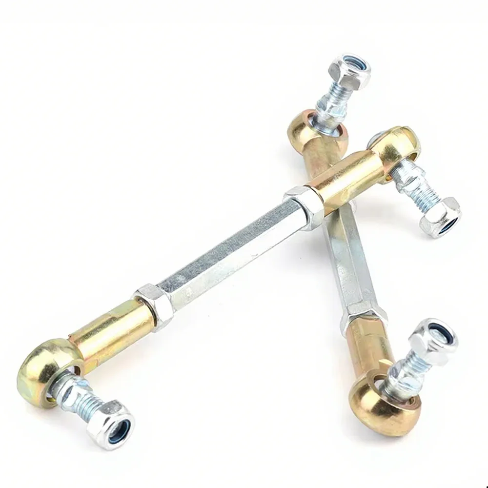 1Pair/2Sets 90mm/110mm M8 Steering Tie Rod kit Ball Joint For 2 Stroke Electric Mini Kids ATV Go Kart Buggy Scooter accessories