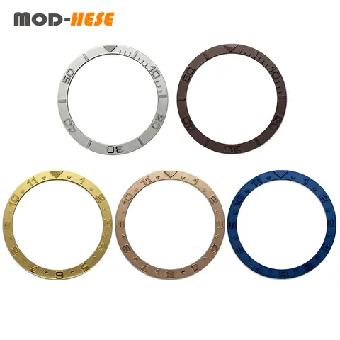 38 mm SKX007 platt keramisk bezelinsats passar till Seiko 5 SKX007 SKX009 SRPD klockboetter NH35 NH36 klockarmbezelinsatsring 6 best sales Seiko 5 delar - №2