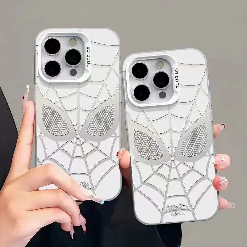 Spider-Man Cartoon IPhone Phone Case Frosted Painted Allinclusive Phone Case Antiwear and Drop-proof IPhone Universal Phone Case