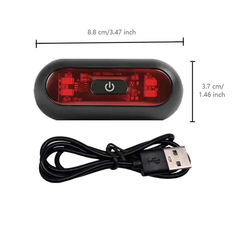 

Motorcycle Helmet LED Smart Warning Light Light Night Cycling Safety Signal Rechargeable Bicycle Helmet Taillight Accessrioes