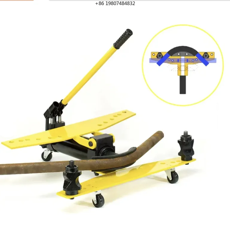 Manufacturing Use Small Stainless Steel Hydraulic Manual Pipe Bender Mini Conduit Bending Machine with Reliable Bearing Home