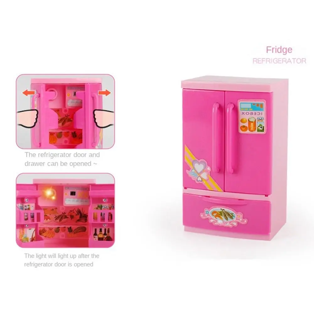 Machine à café, appareils ménagers, jouets, aspirateur, ensemble de jeu de simulation avec balayeuse légère, jouets de cuisine pour garçons et filles