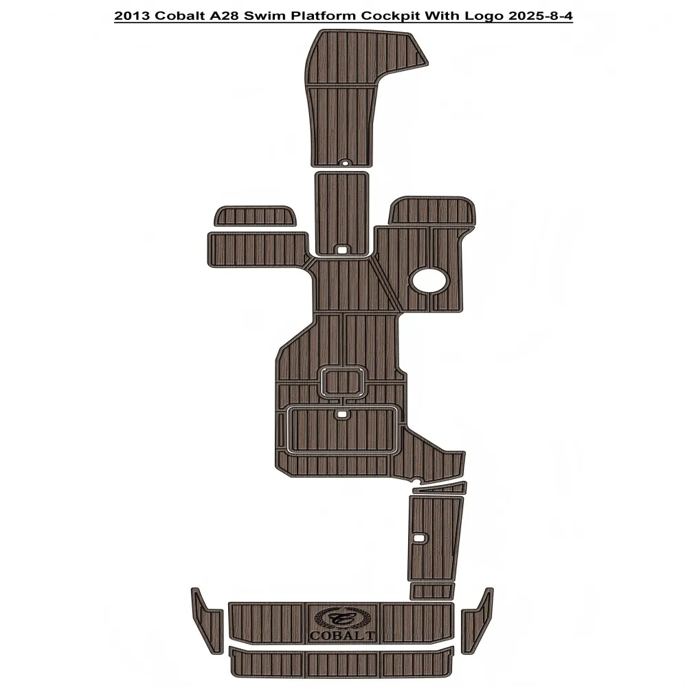 

Кобальт A28 2013, платформа для плавания, кокпита, лодка, пена EVA, тиковая палуба, напольный коврик, стиль Seadek Gatorstep, самоклеящийся